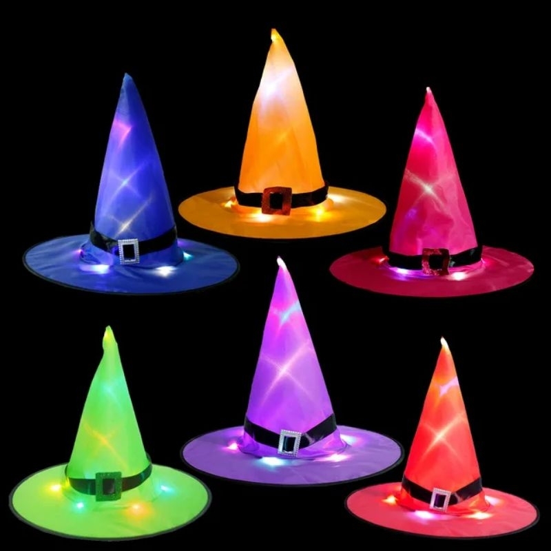 HALLOWEEN WITCH HAT LED