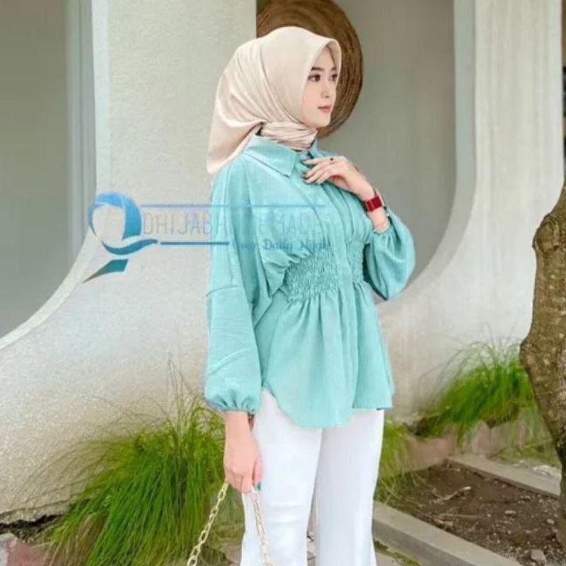 Kemeja Aiko SHIRT BLOUSE / FRONT WRINKLED SHIRT / เสื้อเชิ้ตผู้หญิง