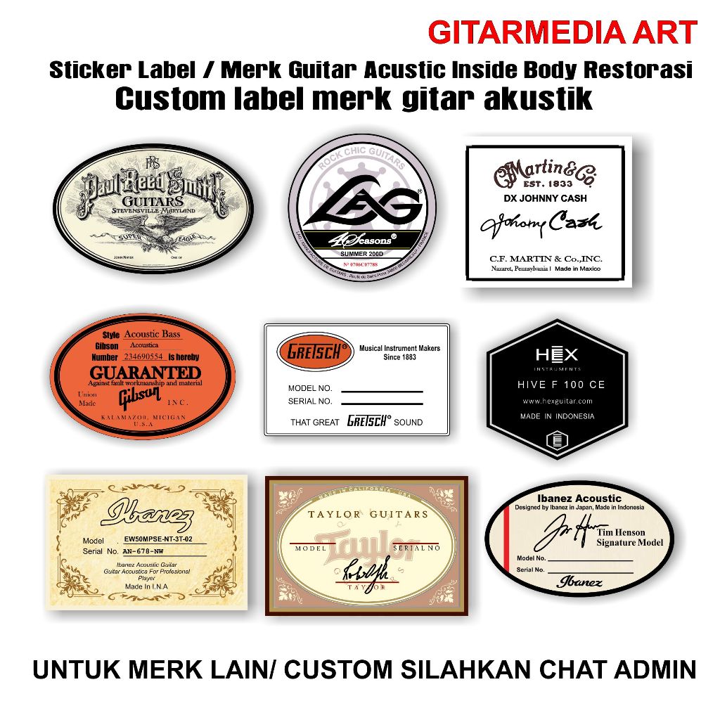 Restoration Acoustic Guitar ยี ่ ห ้ อ LABEL