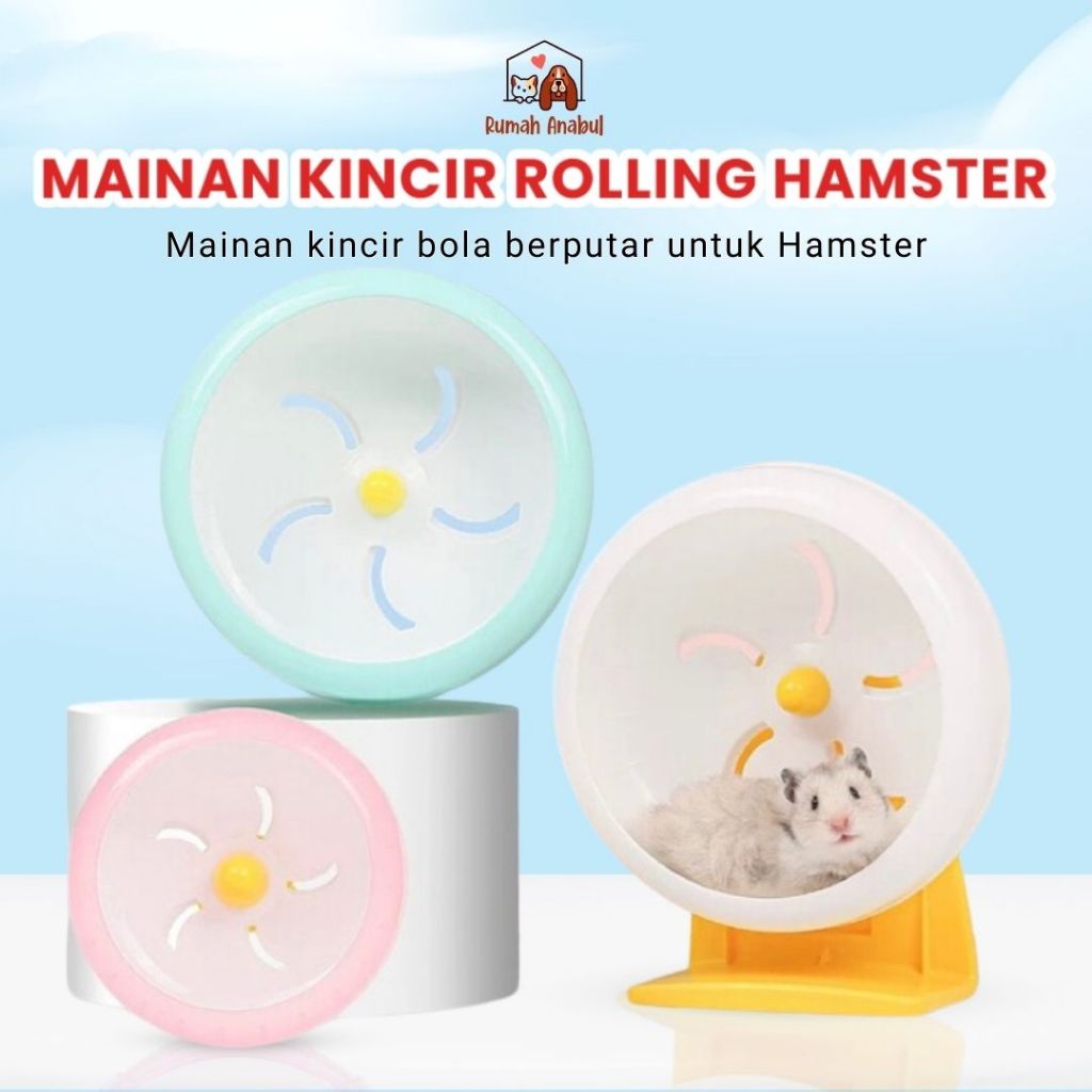 Hamster Rolling Wheel Hamster - ของเล่นหนูแฮมสเตอร์ - ล้อวิ่ง Ball Wheel - Hamster Rolling Wheel - ข