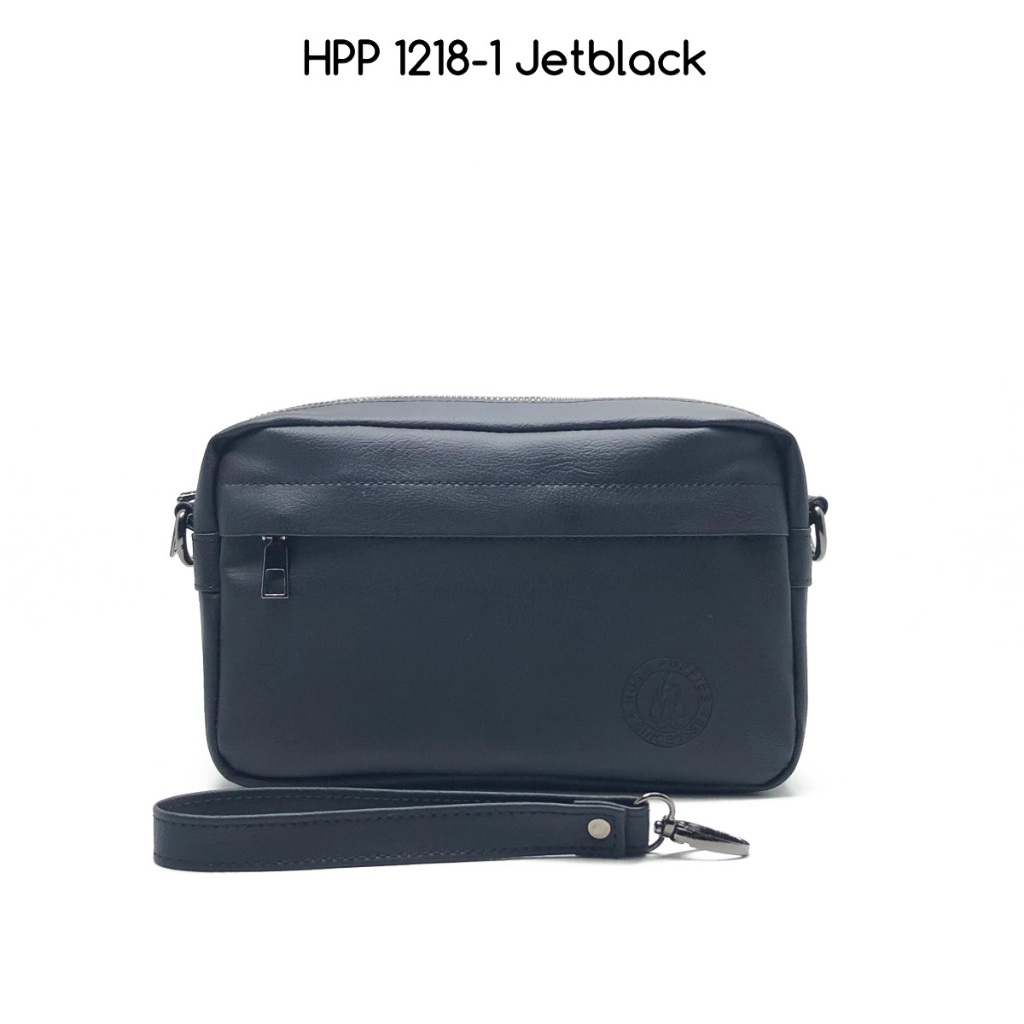 HUSH PUPPIES Hush Puppy Men 's clutch 1218-1 jet black กระเป ๋ าผู ้ ชายคุณภาพระดับพรีเมียม