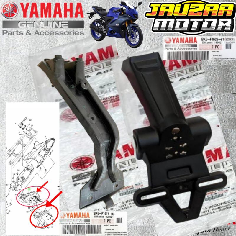 REAR FALCON & BRACKET R15 VVA V3 R15 V4 M BK6-F1629-00 BK6-F1617-00 ORIGINAL YAMAHA