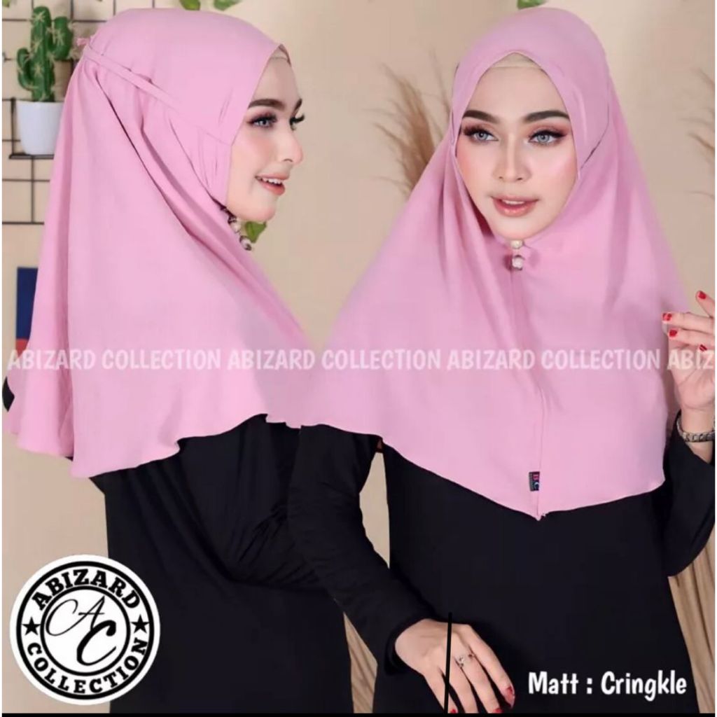 HIJAB BERGO CRINKLE SERIA PLAIN STRAP (Size M)/BERGO CRINKLE SERIA STRAP Size M (Crinkle Airflow)