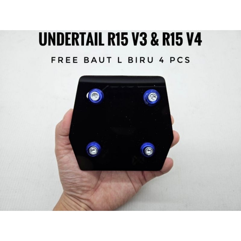 ฝาครอบใต้หาง R15 V3 V4 วัสดุอะคริลิค 3 Milli หนาฟรี 4 สลักเกลียว - รูปที่ 4