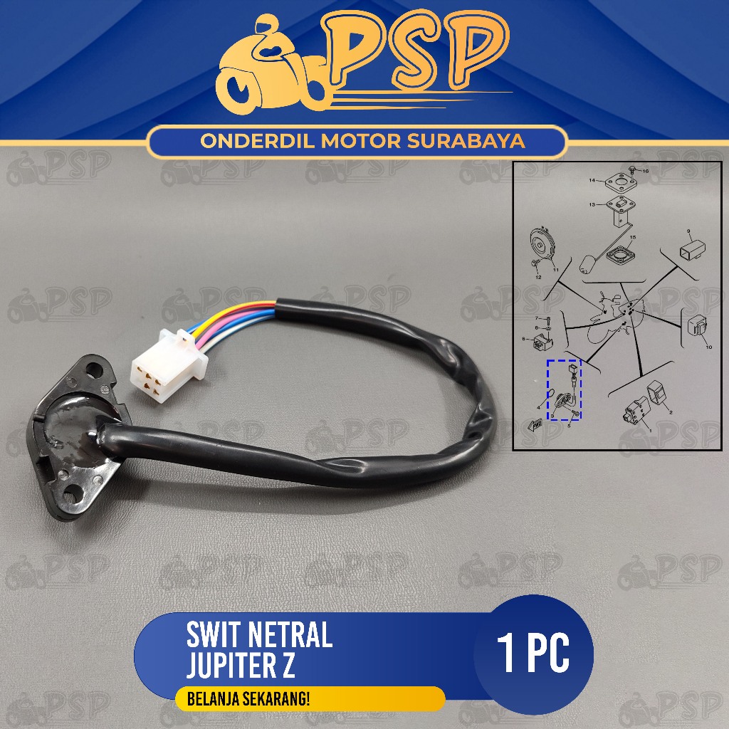 Jupiter Z Neutral Switch (5 สาย) - Yamaha Neutral Gear Indicator Sensor Suit Switch
