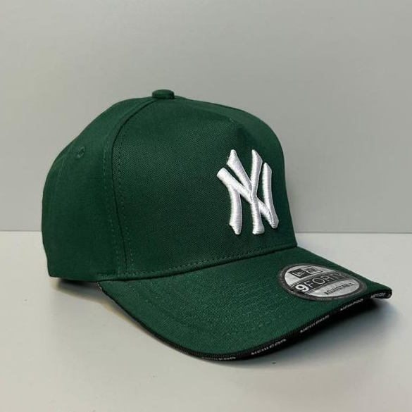 Hijau PUTIH หมวก NY BASEBALL สีขาวปักสีเขียว