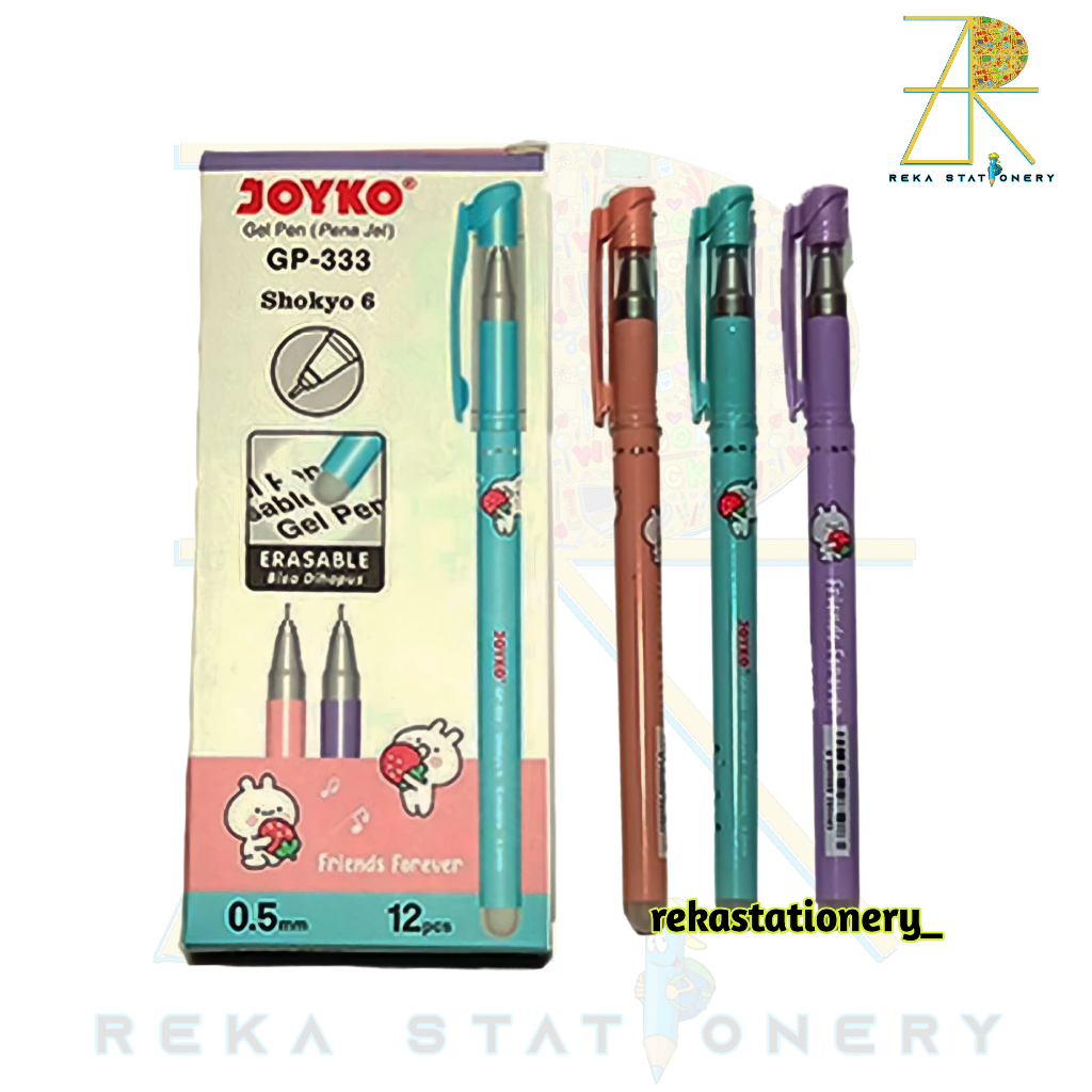 ปากกาเจล Joyko GP-333 - ปากกาเจลหมึกเรียบ Ideal สําหรับการเขียนและการวาดภาพ ราคาต่อชิ้น