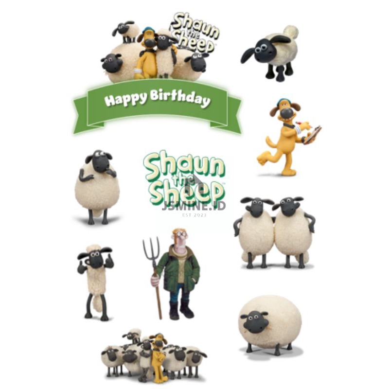 Custom Shaun The Sheep TOPPER/Shaun Sheep BIRTHDAY ตกแต่งเค้ก