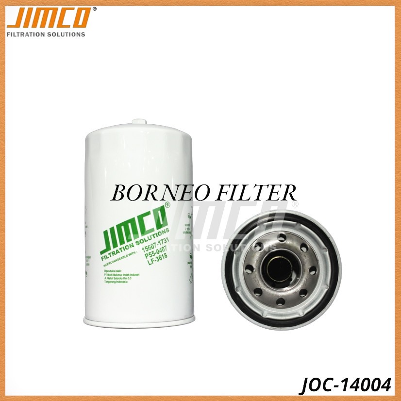 Joc-14004 กรองน้ํามันเครื่อง Jimco J8610731 พีพี552050 Lf3818 BD7105 C-1304 C1304 SFO1731 JOC14004 1