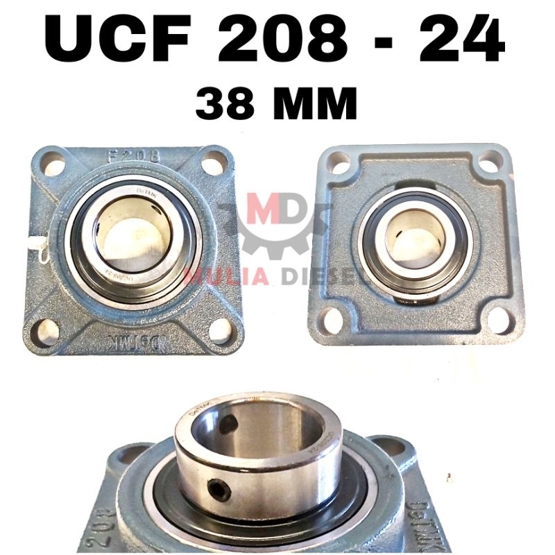 Lahar Bearing Pillow Block UCF 208 - 24 38MM Square Box UCF208