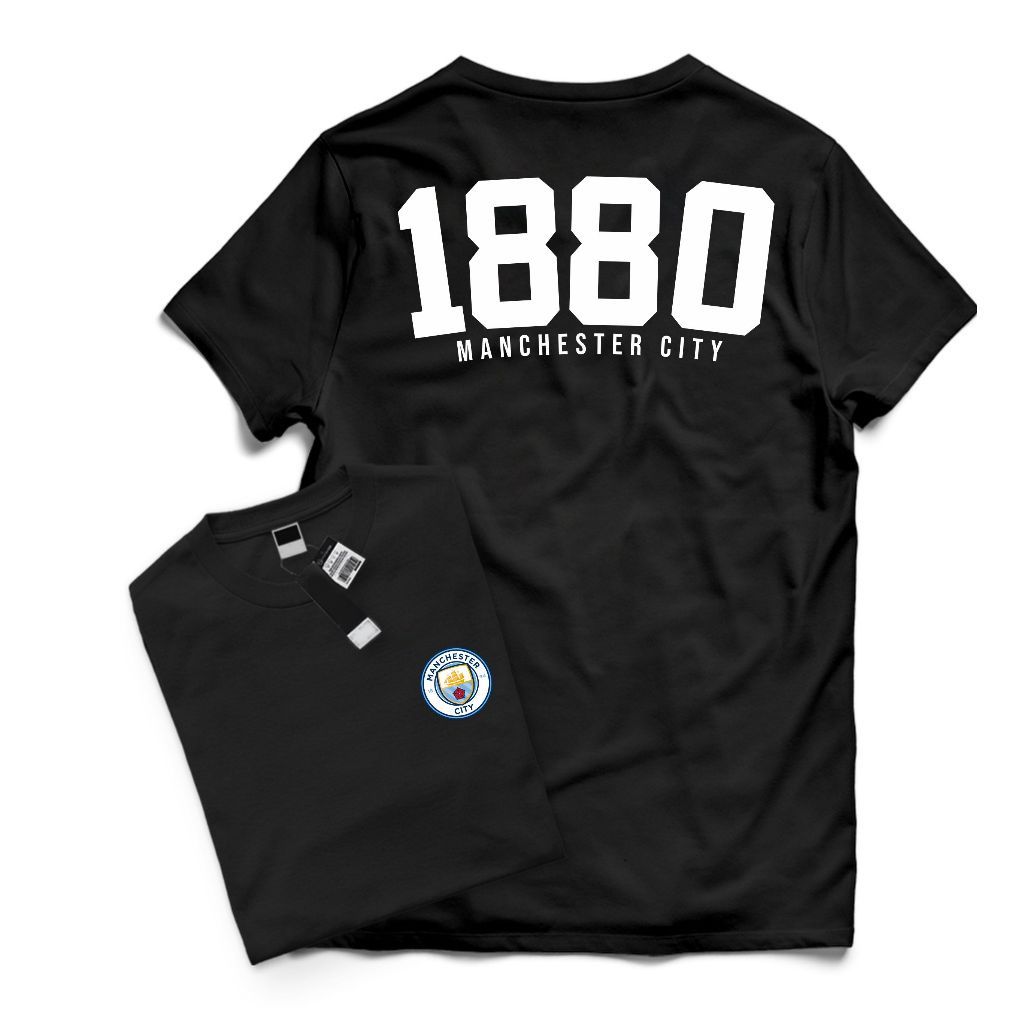 MANCHESTER CITY 1880 Club เสื้อยืด Premium Distro Clothes 24s