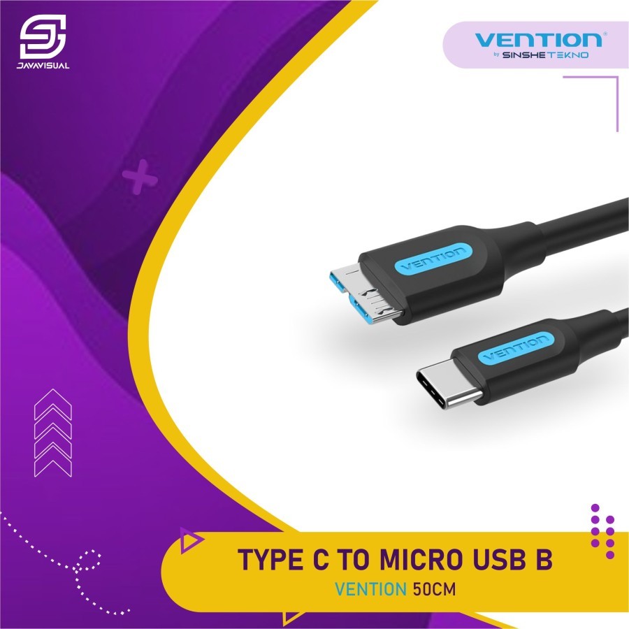 [JaVis] Vention Type-C to MicroB Data Cable Adapter USB-C to USB MicroB - 50CM