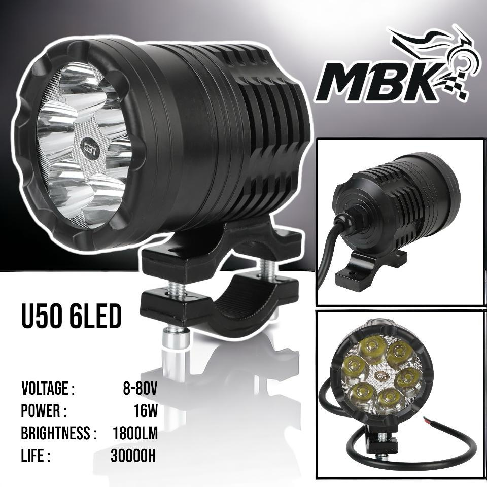 MATA Manchan Speed - สปอร์ตไลท์ 6 ตา U50 MBK ขายึดแฮนด์