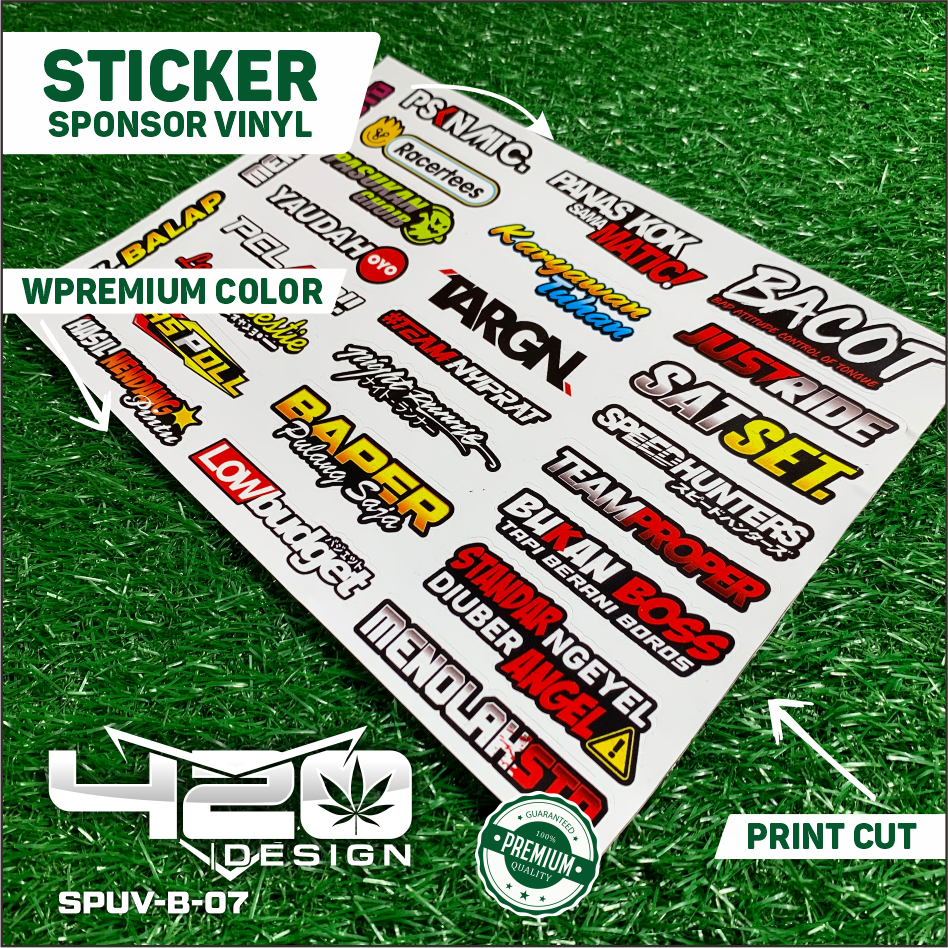 RACING สติ๊กเกอร์ PACK CONTENTTS 25 ชิ้น/27 ชิ้นสติ๊กเกอร์แข่งสติ๊กเกอร์ติดมอเตอร์ไซค์ Racing สติ๊กเกอร์มอเตอร์ไซค์ SAT SET - SPUV-B