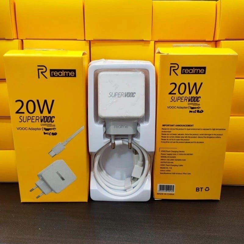 REALME 20W 5V=4A USB TYPE-C FAST CARGING ORIGINAL CHARGER