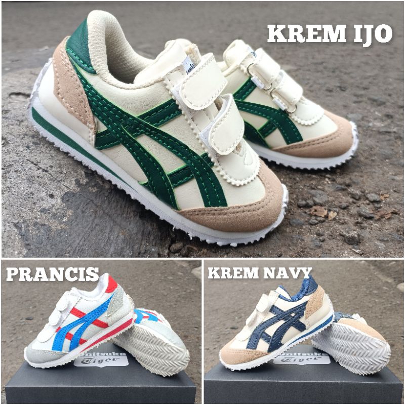 ONITSUKA TIGER CORSAIR FRENCH BOYS AND GIRLS รองเท้าผ้าใบ | รองเท้าสําหรับเด็กชายอายุ 1 ปีและเด็กหญิ