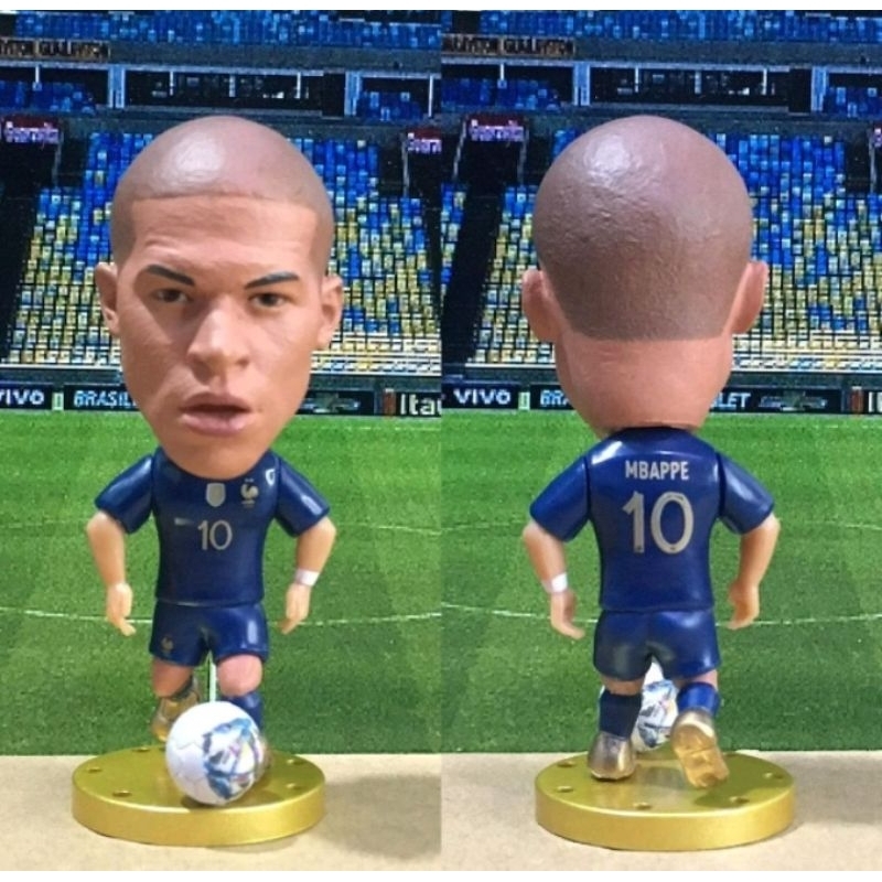 ฝรั่งเศส Pogba Mbappe Kante Griezmann Soccerwe Kodako Football Player ขนาดเล็กรูป