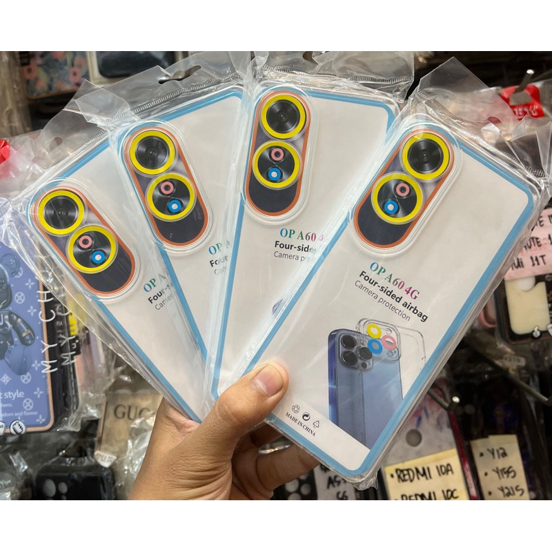CLEAR CASE AIRBAG OPPO A3X / A3 Pro / A60 4G Reno 12 5G 11F 12F 5G A79 A1K A3S A5S A7 F9 A12 A15 A15
