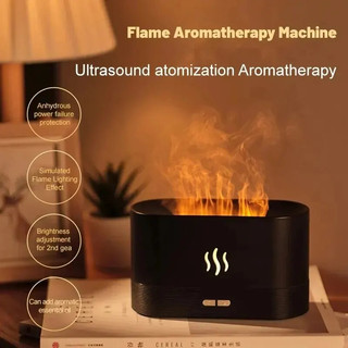 Fayer Fire Aroma Diffuser Ultrasonic Air Humidifier Alat Pengharum Ruangan Rumah Kamar