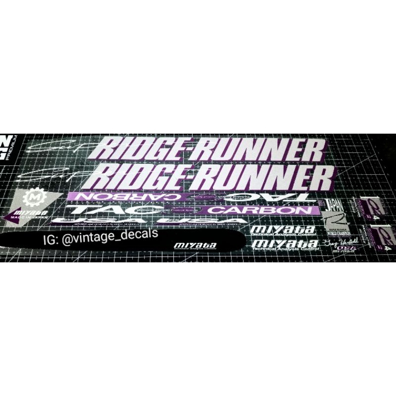 สติ๊กเกอร์สติ๊กเกอร์ทดแทน Miyata Super Ridge Runner TACO อลูมิเนียมคาร์บอน deltaforce