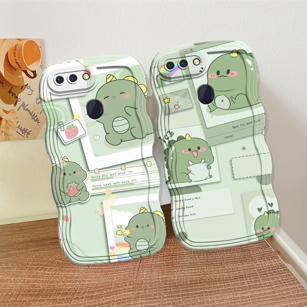 OPPO A5s/A12/A7/F9/A11K/REALME 2 ใหม่ล่าสุด WAVY WAVE SOFTCASE HP CASE สําหรับ OPPO A1K A3S A59/F1S 