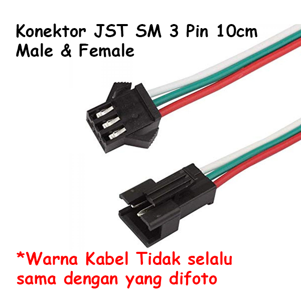 JST Connector SM 3 Pin ชายหญิง 3Pin Cable Connector