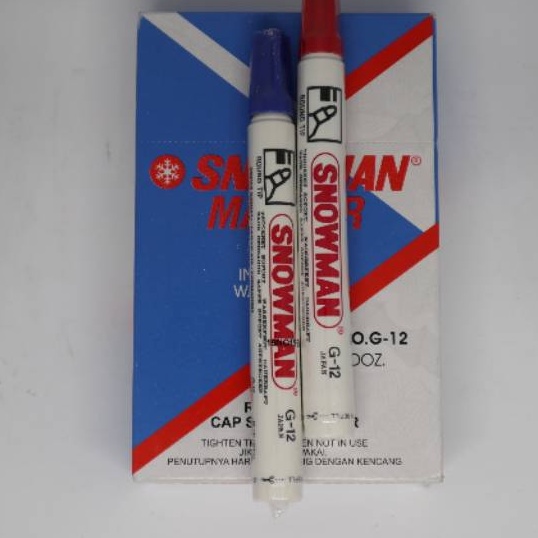KP8 Snowman G12 ปากกามาร์กเกอร์ถาวร
