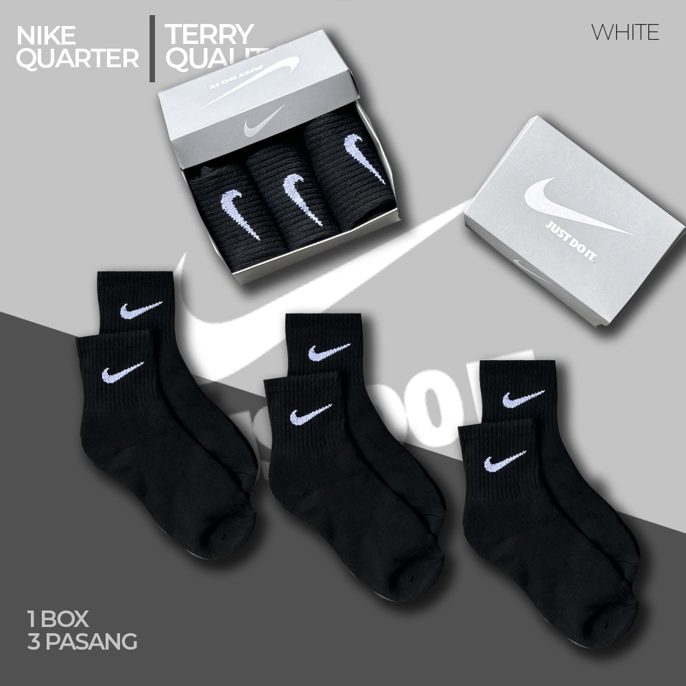 Nike SOCK/ NIKE TERRY 3PSG ถุงเท้า/NIKE SOCK ORIGINAL INDONESIA/ ถุงเท้า ANKE ORIGINAL TERRY QUALITY