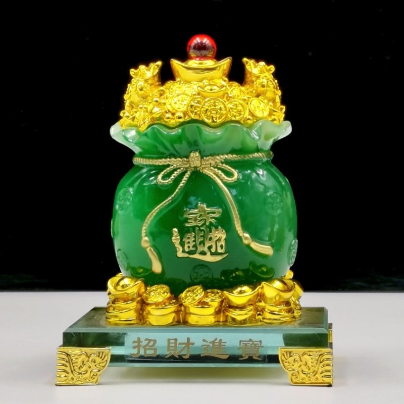 Fortune Money Bag Fengshui รูปปั้น Fortune Money Bag Fengshui Lucky Money Bag