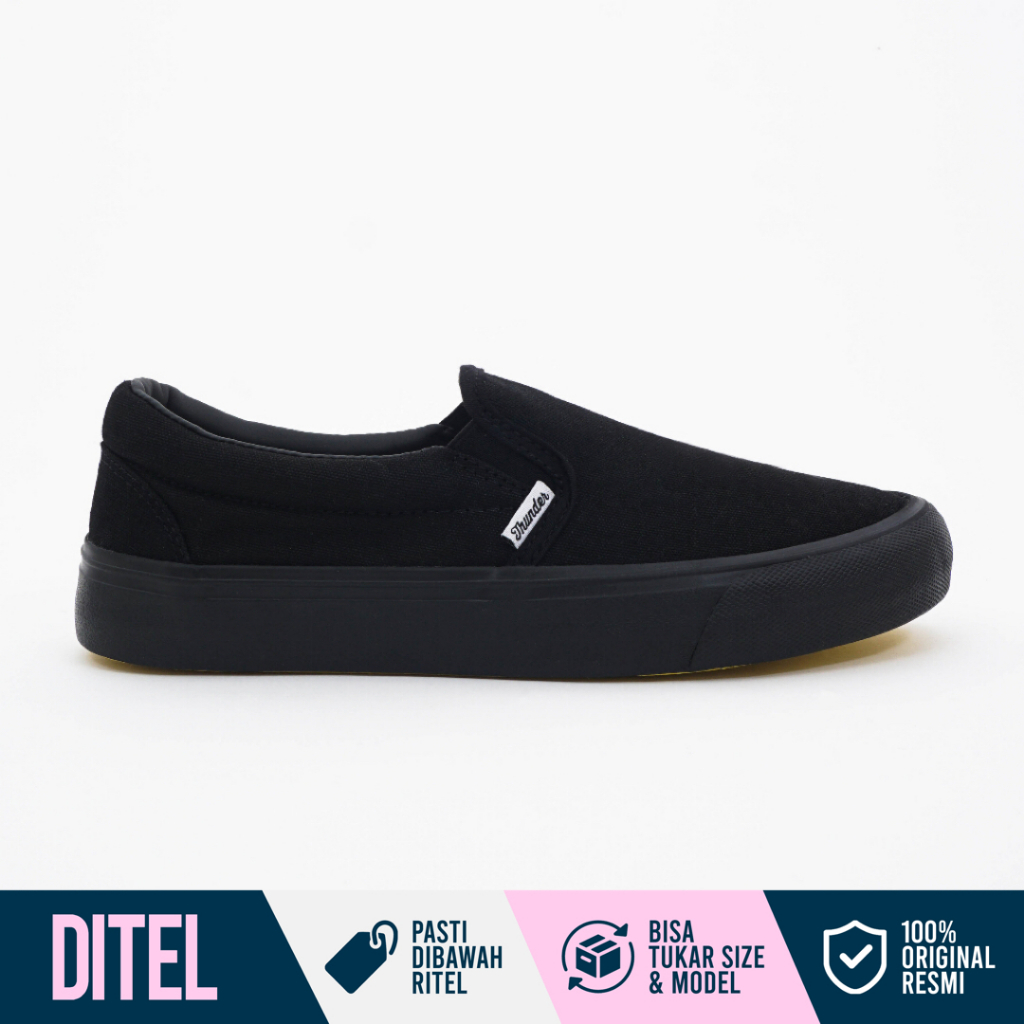Thunderbear Voltaire Slip On สีดํา