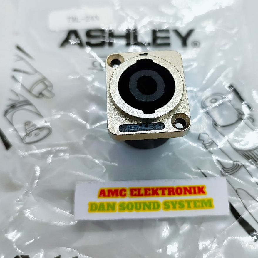 ซ็อกเก็ต CONNECTOR SPEAKON ASHLEY ผลิตภัณฑ์ดั้งเดิม ASHLEY TML-24N