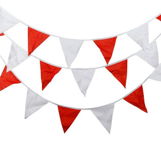 100 Meter/5Meter Bendera Kain Merah Putih / Warna Warni Bendera Agustusan Indonesia