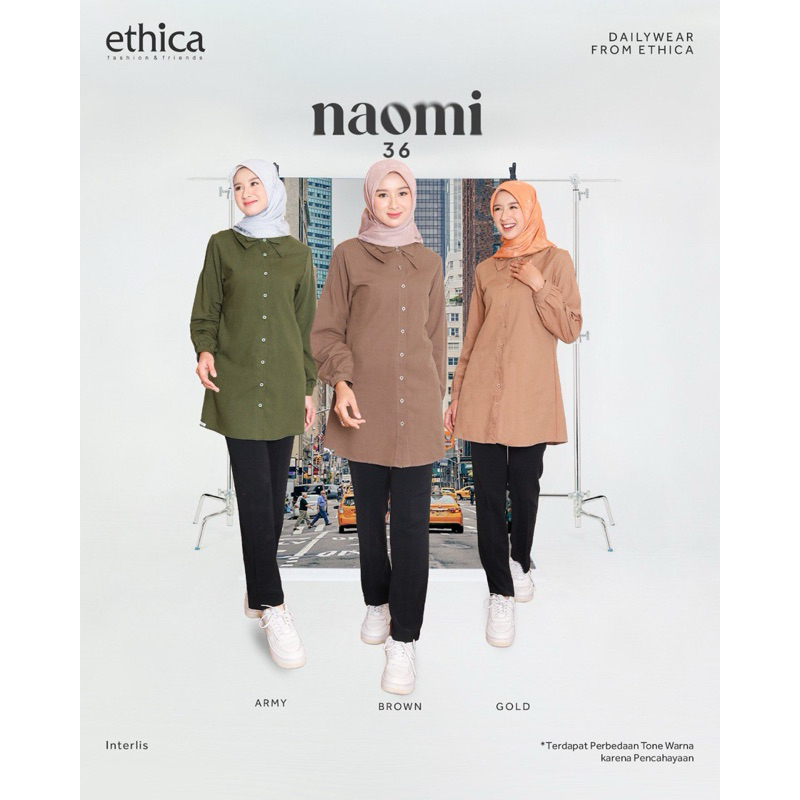 Ethica Naomi 36 Gold, Brown, Army Top