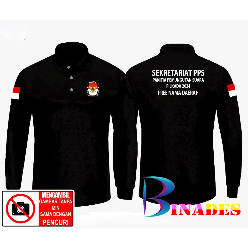 ขาย PPS Secretariat Polo Collar Shirts - 2024 Vote Selection Committee ชื่อฟรีของภาค BINADES