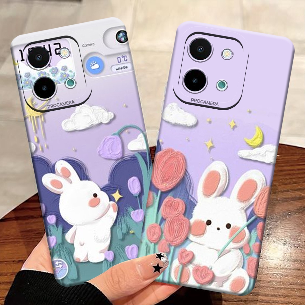 Softcase Vivo Y28 4G 2024 ล่าสุดน่ารัก (BB02) น่ารักกรณียืดหยุ่น/ยืดหยุ่นวัสดุ HP กรณี HP Mica HP อุ