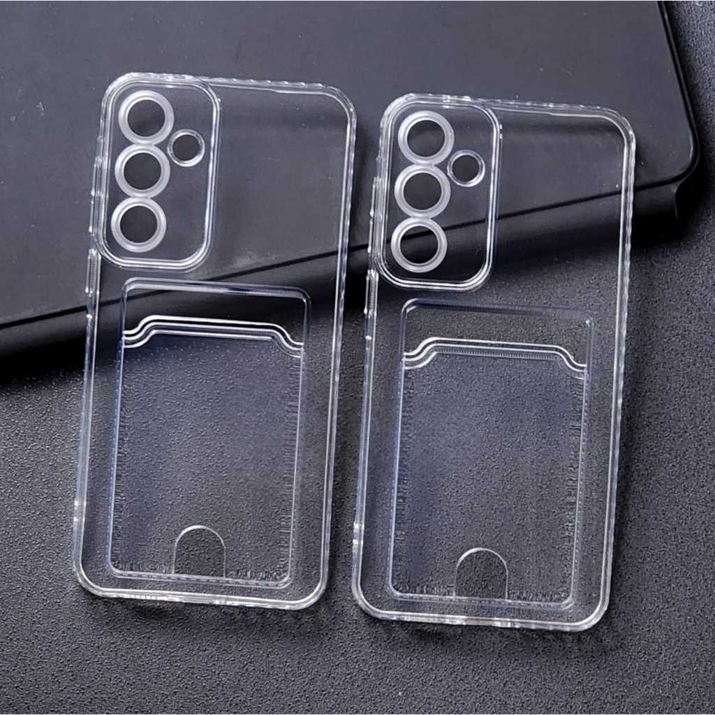 Clear Softcase Slot Card Holder สําหรับ SAMSUNG A55 / SAMSUNG A35 / A25 / A15 / A05 / A05S / - ที่ใส