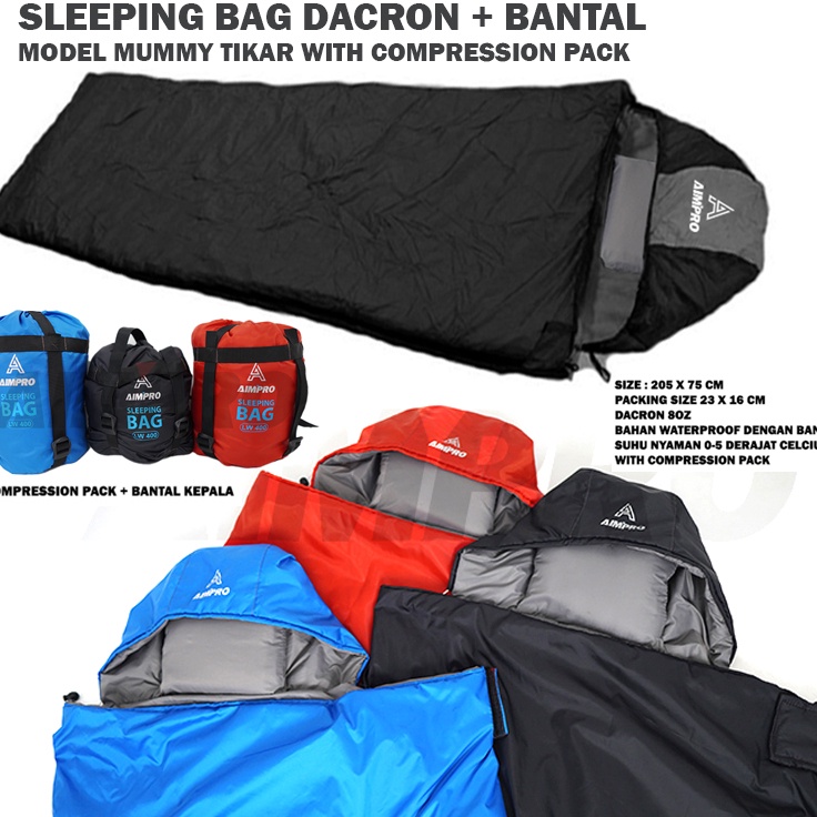 Super Bonus SLEEPING BAG DACRON Mat MODEL SB UL AIMPRO LW2 LW4 ULTRALIGHT Mountain ผ้าห่ม