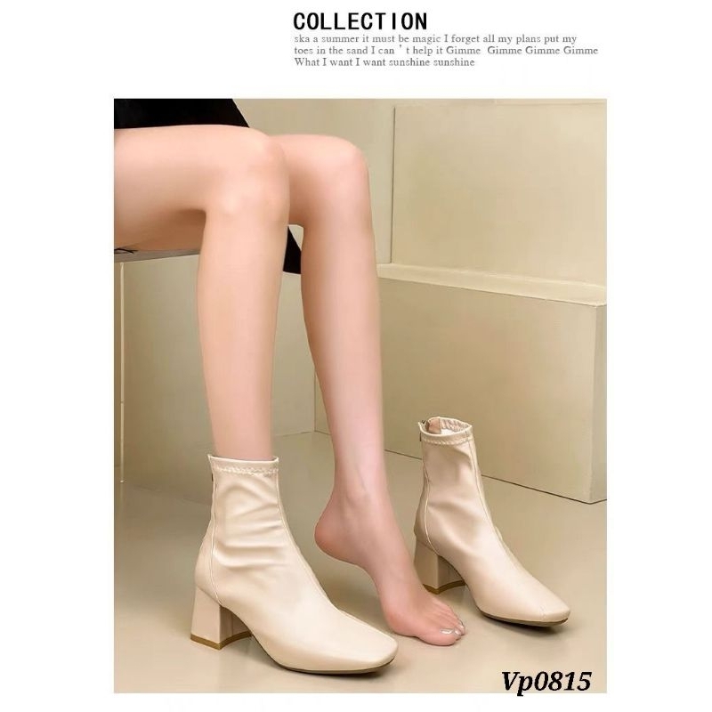 NEWEST AMIINA BOOTS HIGH HEELS PLATFORM VP0815 สไตล์เกาหลี