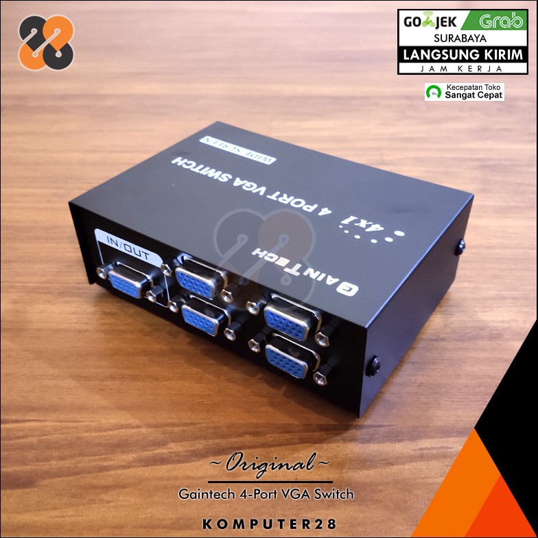 CODE O89D Gaintech 4Port VGA Switch Switcher VGA 4input 1output