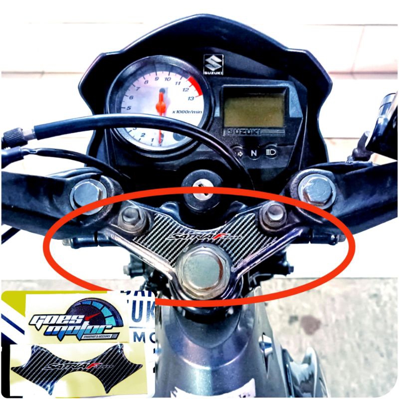 สติ๊กเกอร์นูน/สติ๊กเกอร์สัญลักษณ์ แฮนด์สามเหลี่ยม SATRIA FU 150 ACCESORIES