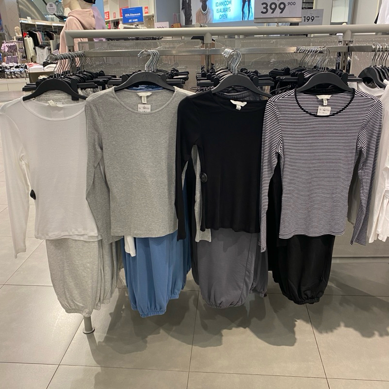 H&M ชม.&ม.&M Original Store เสื้อยืดตัวยาวจั๊ม