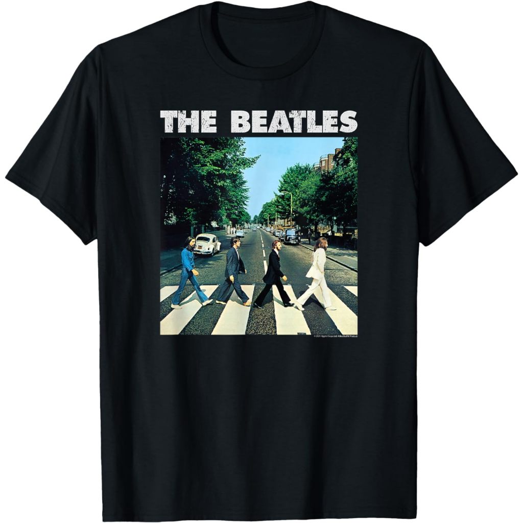 เสื้อยืดผู้ใหญ่ The Beatles - เสื้อยืด Abbey Road 3