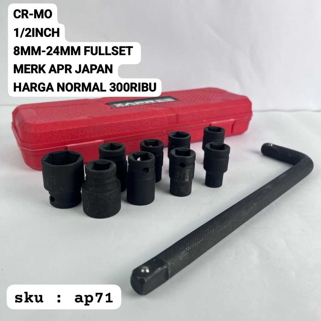 MATA APR 1/2INCH SOCKET WRENCH 8MM - 24MM CRMO TYPE AP71 ความสง่างามที่แข็งแกร่งพร้อมการรับประกันอย่