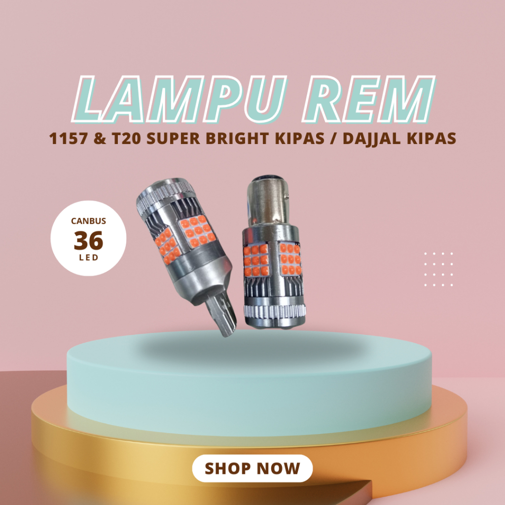 Dajjal ไฟเบรค Super Bright 2 ขา / 1157 และ T20 พัดลมแฟลช/ไฟฉาย