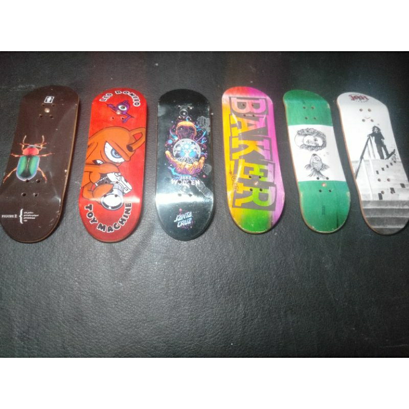 Tech Deck Deck Only 6 ชิ้น ไม่มีเทปจับ ไม่มีเทปโฟม + ม้านั่งหินอ่อน + 2truckset & โบนัส