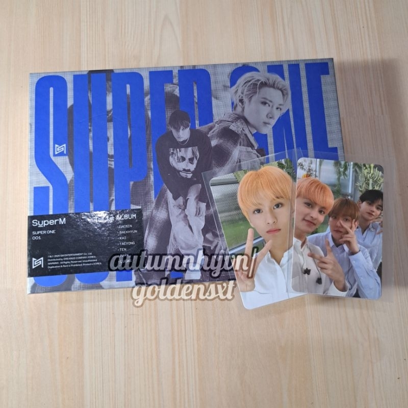 SuperM - อัลบั้ม Super One Kai Ten ver + Mark photocard (เวอร์ชั่นเกาหลี)