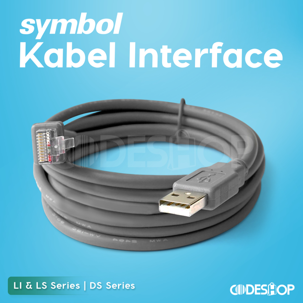 อะไหล่เครื่องสแกนสาย Barcode Symbol LS2208 LI2208 DS9308 USB