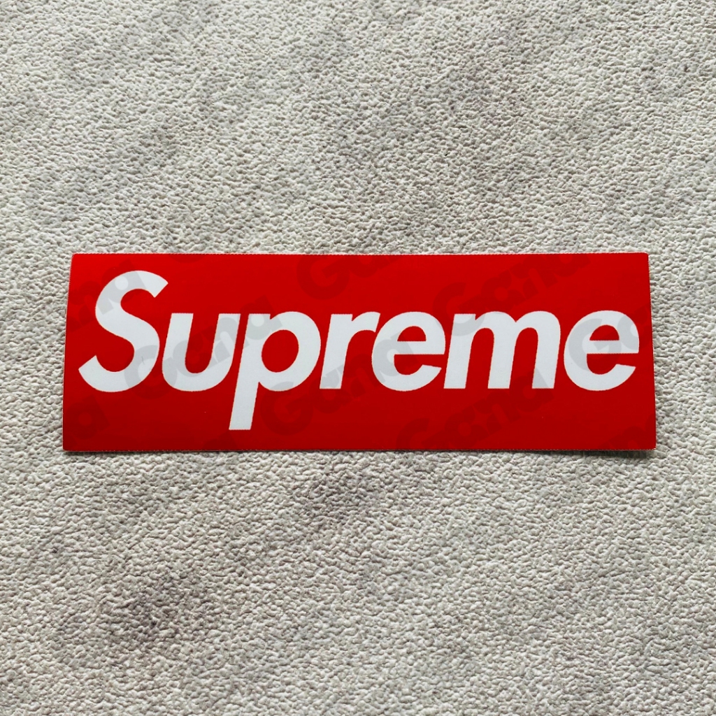 สติ๊กเกอร์ Supreme Logo Sticker ยี่ห้อ Supreme Sticker Laptop Hp Helmet Motorcycle Laminasy Glossy V