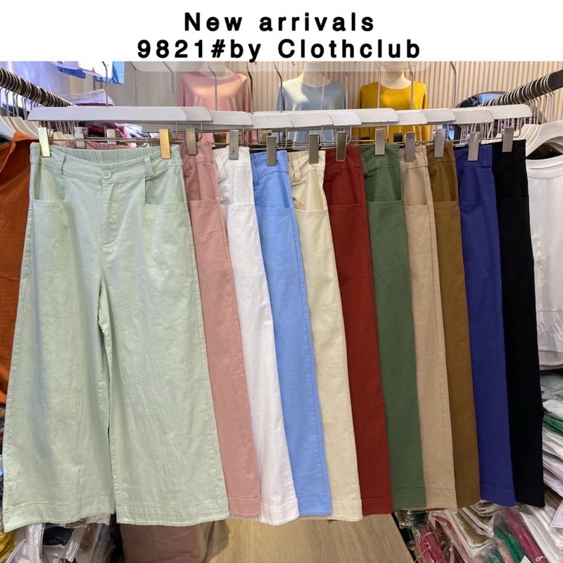PREEYA CLOSET 9821 MIDI CULLOTE PANTS PREMIUM BKK
