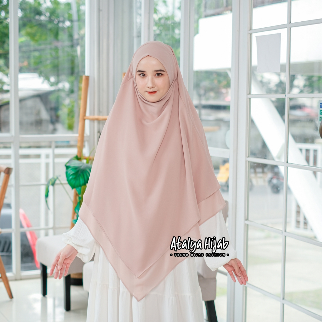 ATALYA HIJAB ใหม่ FRENCH KHIMAR HYERIN | DAILY FRENCH KHIMAR CADAR TALI/KHIMAR BABYDOLL SYARI
